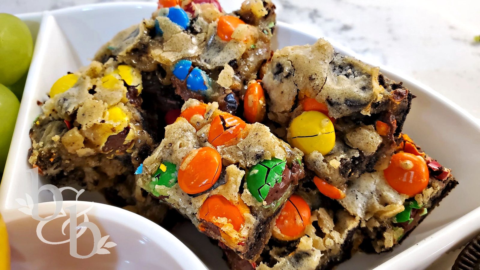 M&M oreo bars
